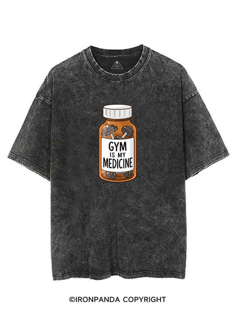 GYM IS MY MEDICINE VINTAGE GYM SHIRT