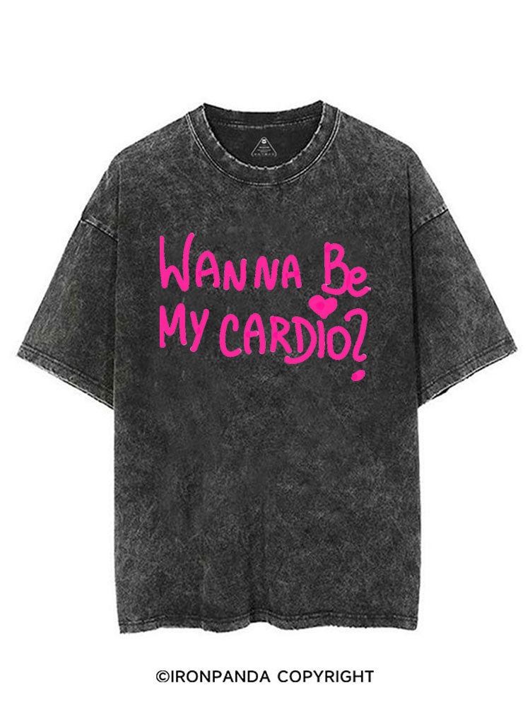 WANNA BE MY CARDIO？ VINTAGE GYM SHIRT
