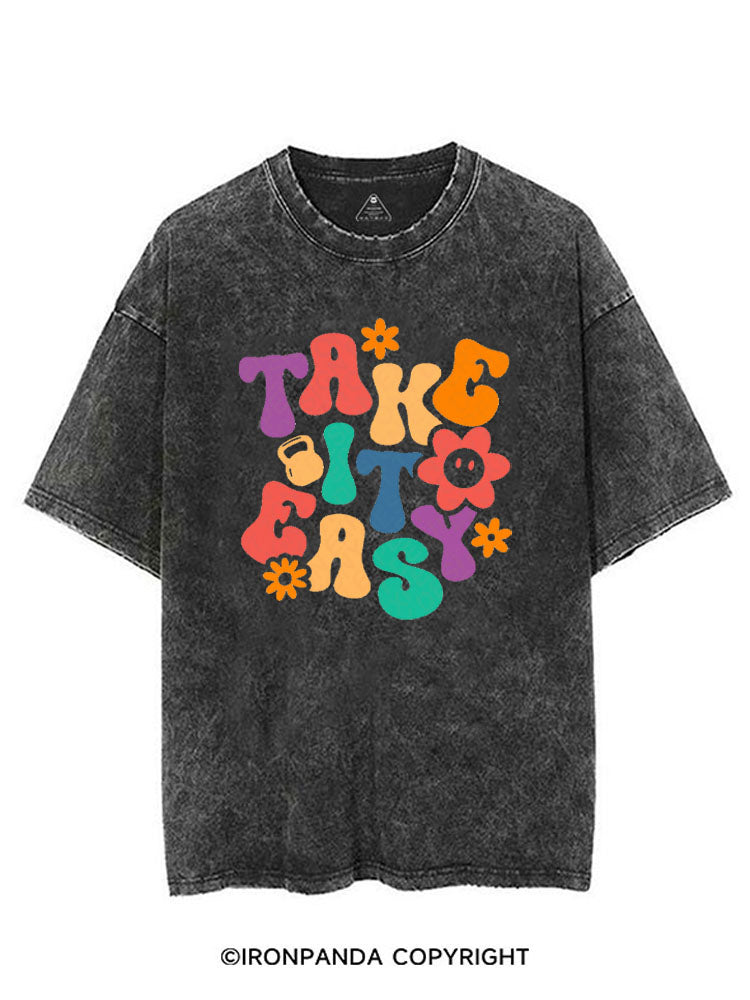 TAKE IT EASY VINTAGE GYM SHIRT