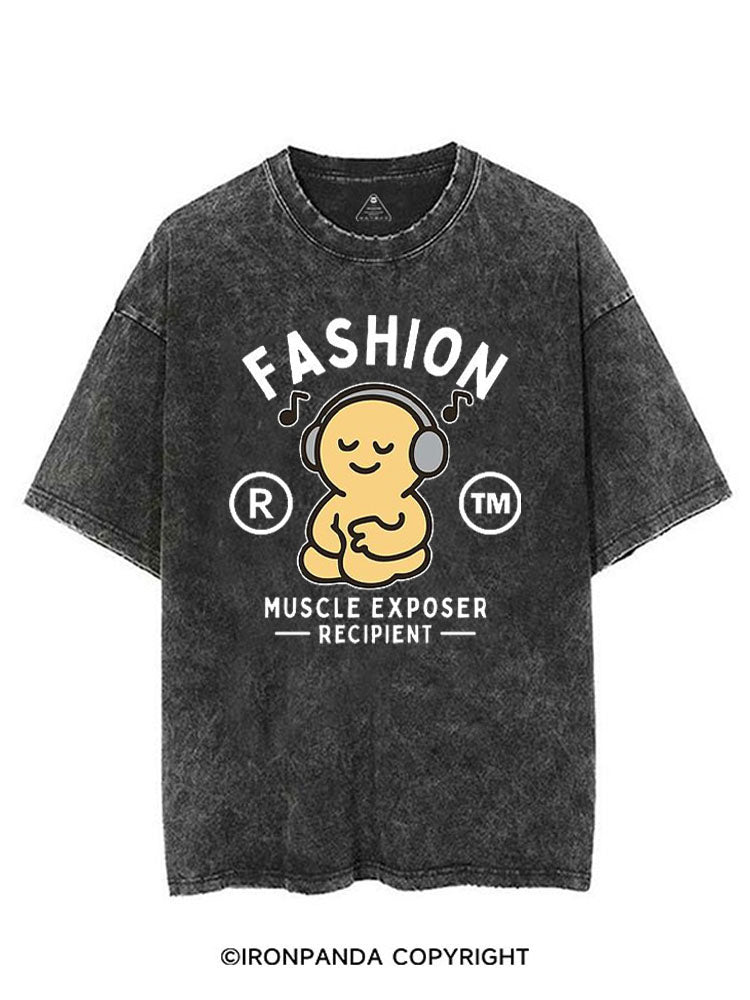 FASHION MUSCLE EXPOSER RECIPIENT VINTAGE GYM SHIRT