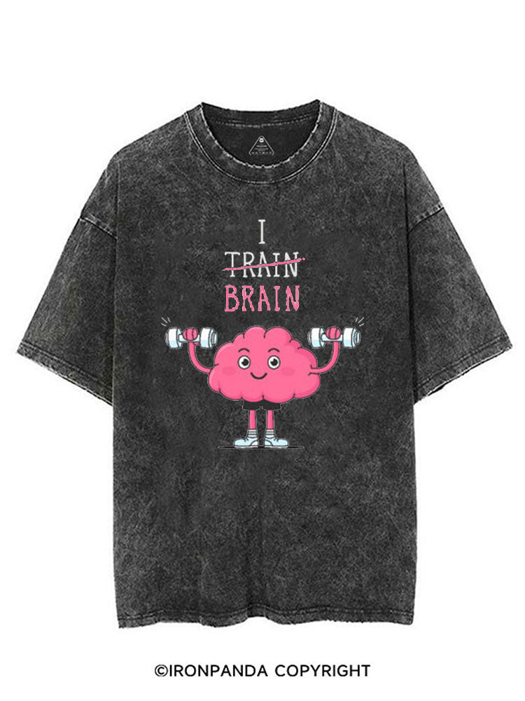 I BRAIN VINTAGE GYM SHIRT