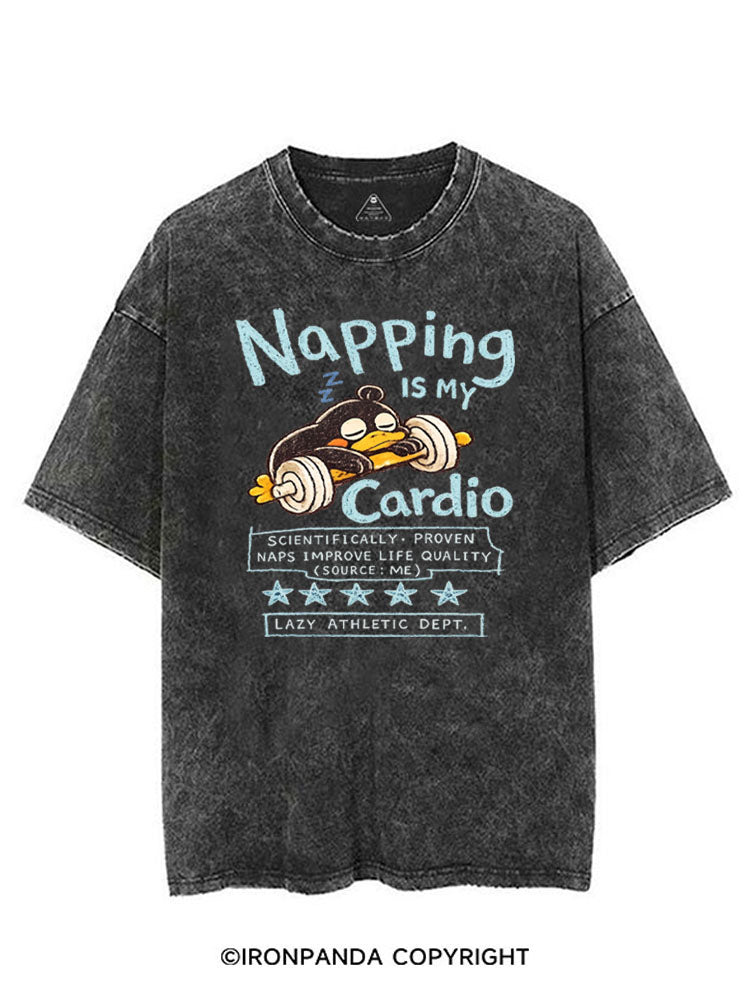 NAPPING IS MY CARDIO VINTAGE GYM SHIRT