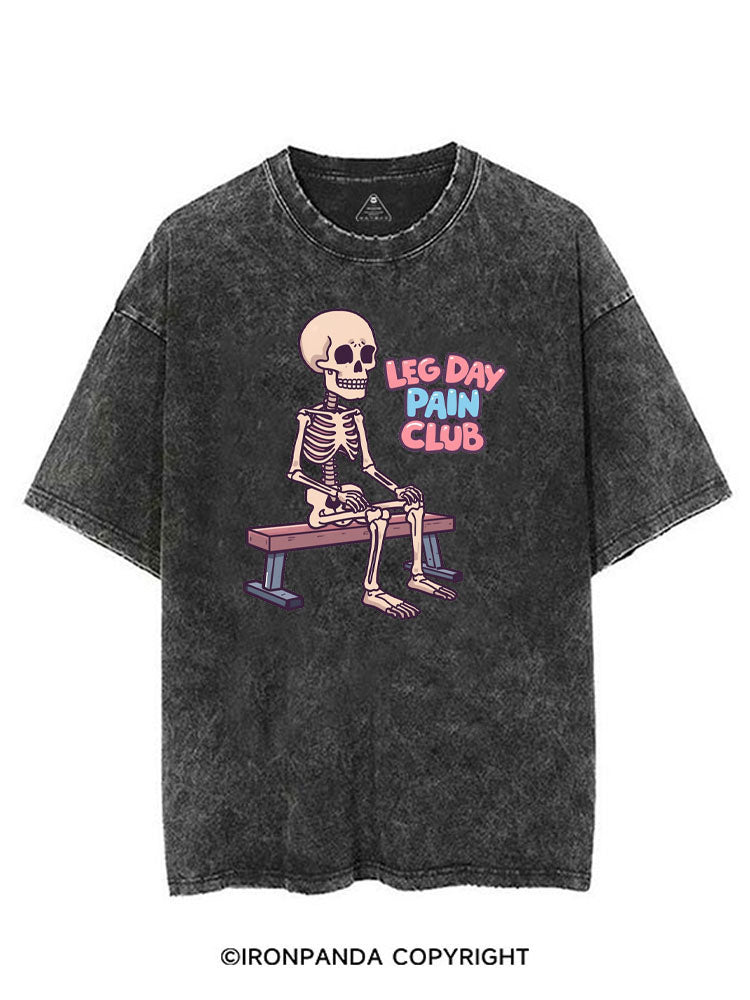 LEG DAY PAIN CLUB VINTAGE GYM SHIRT