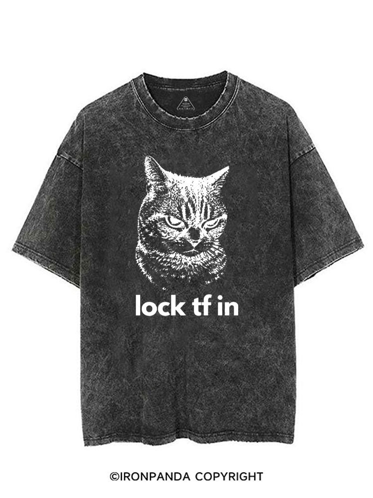 LOCK TF IN VINTAGE GYM SHIRT
