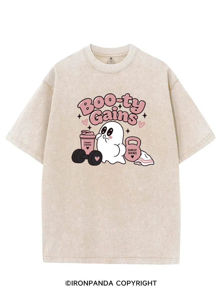 Boo-ty Gains Ghost VINTAGE GYM SHIRT