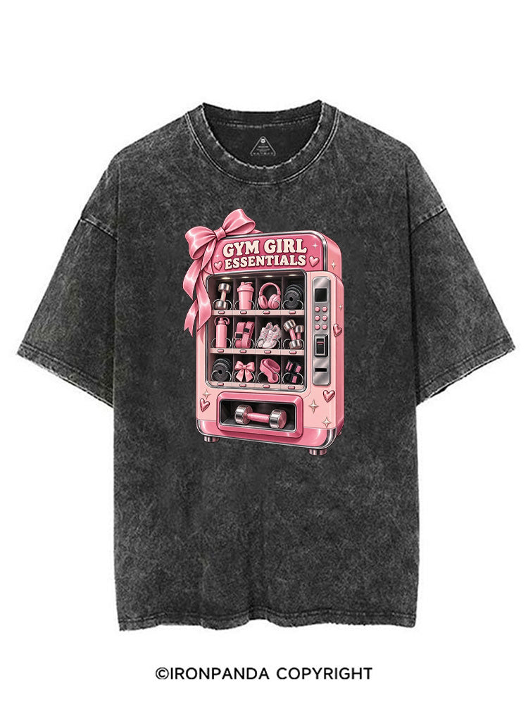 GYM GIRL ESSENTIALS VENDING MACHINE VINTAGE GYM SHIRT
