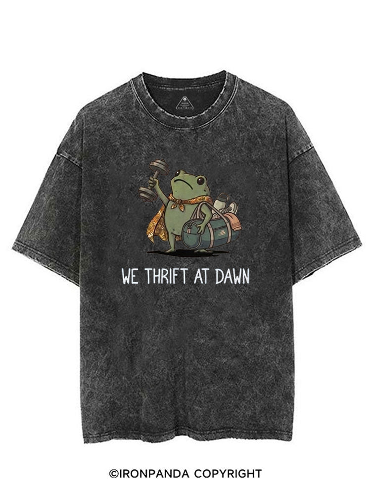We Thrift At Dawn VINTAGE GYM SHIRT