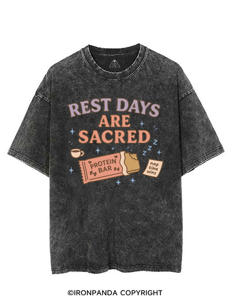 REST DAYS ARE SACRED VINTAGE GYM SHIRT