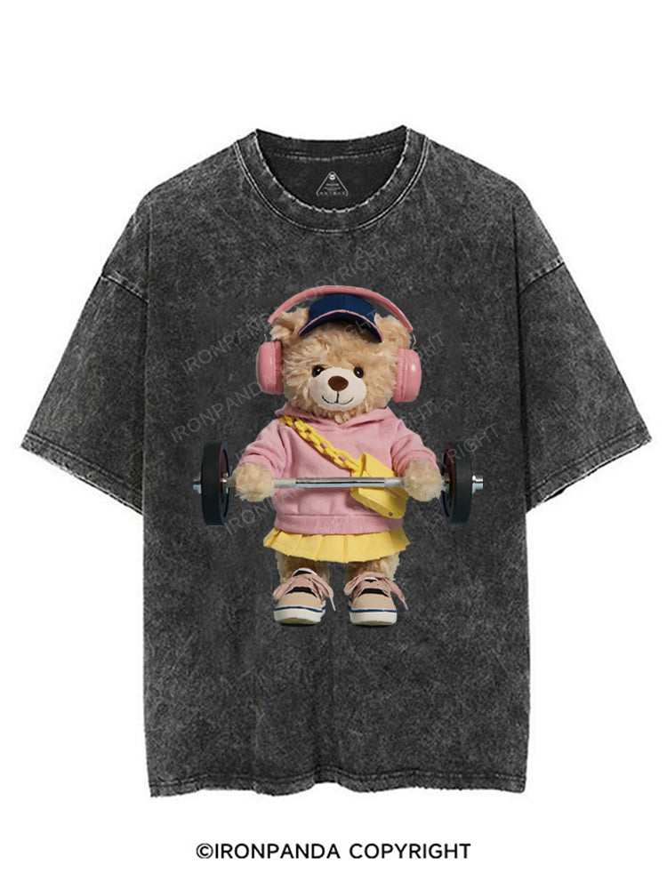 DEADLIFT WITH BEAR POWER VINTAGE GYM SHIRT