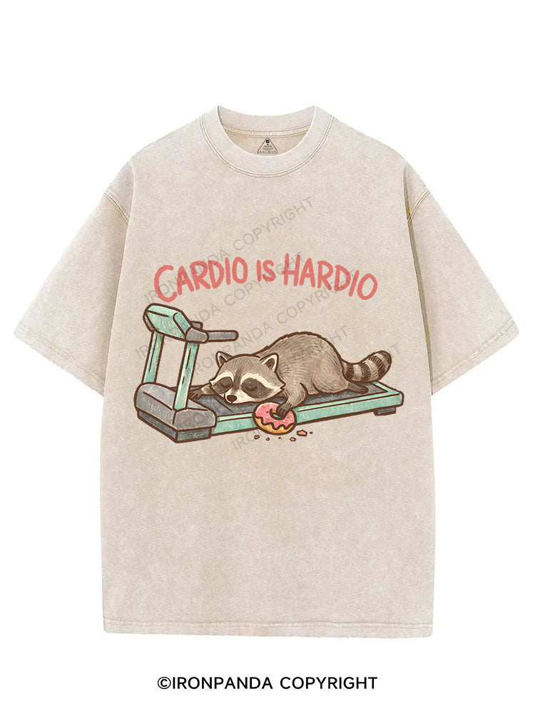 CARDIO IS HARDIO VINTAGE GYM SHIRT