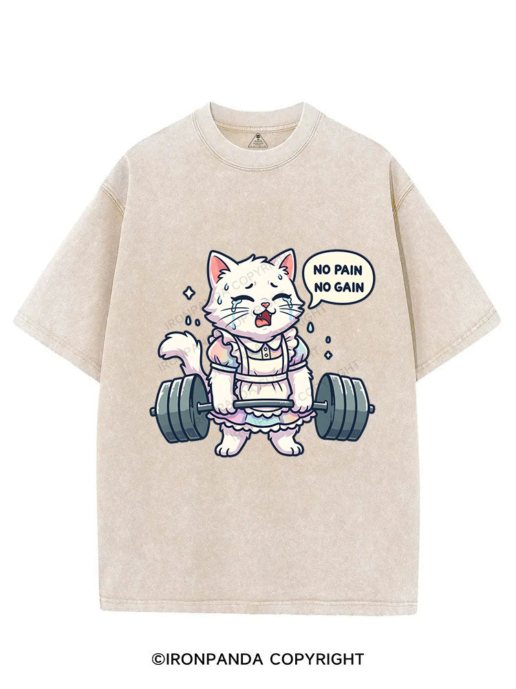NO PAIN, NO GAIN VINTAGE GYM SHIRT