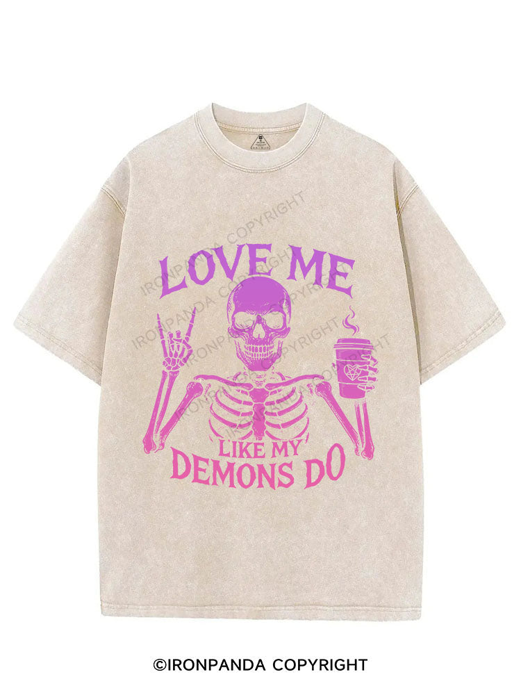 LOVE ME LIKE MY DEMONS DO VINTAGE GYM SHIRT