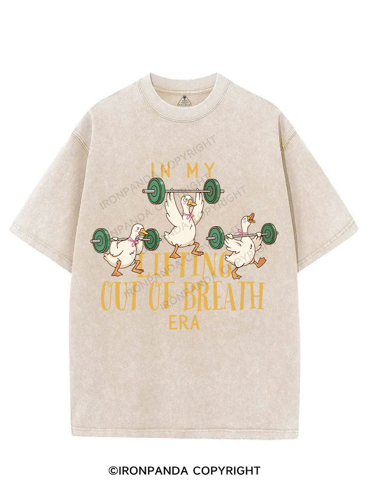 IN MY LIFTING OUT OF BREATH ERA VINTAGE GYM SHIRT