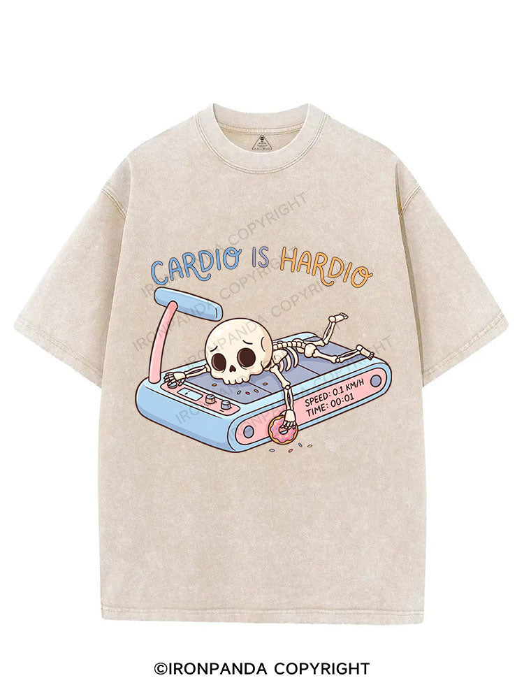 CARDIO IS HARDIO VINTAGE GYM SHIRT