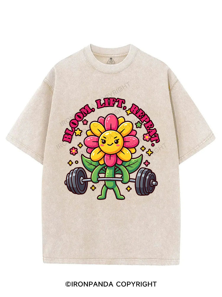 Bloom, Lift, Repeat VINTAGE GYM SHIRT