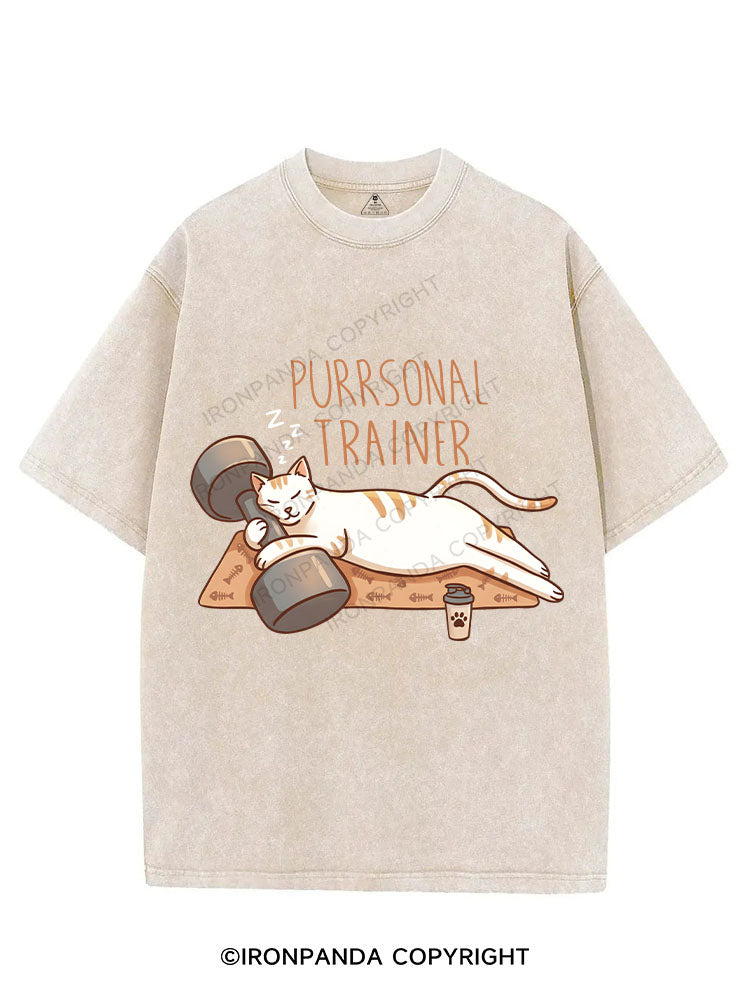 Purrsonal Trainer VINTAGE GYM SHIRT