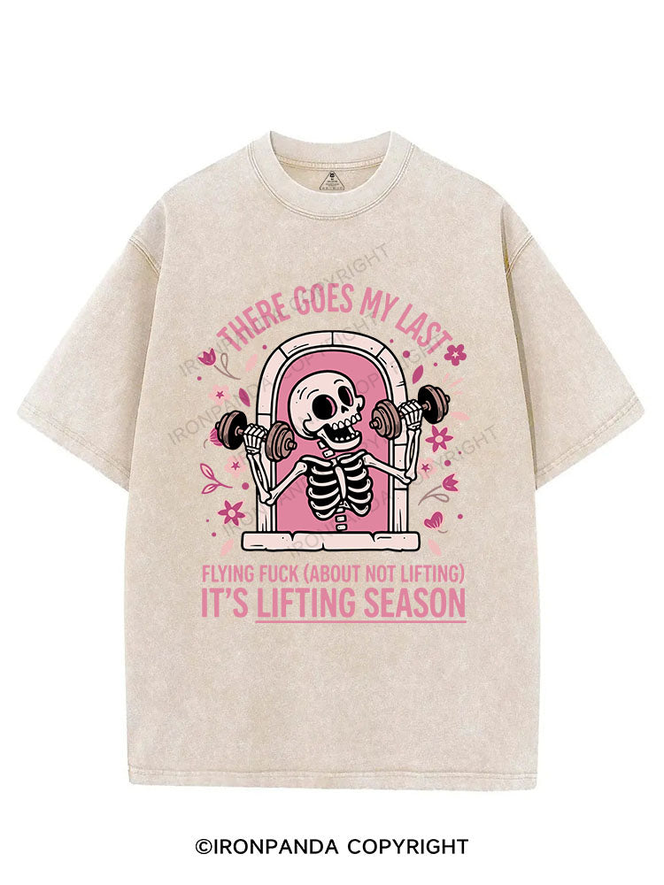 THERE GOES MY LAST FLYING FUCK VINTAGE GYM SHIRT