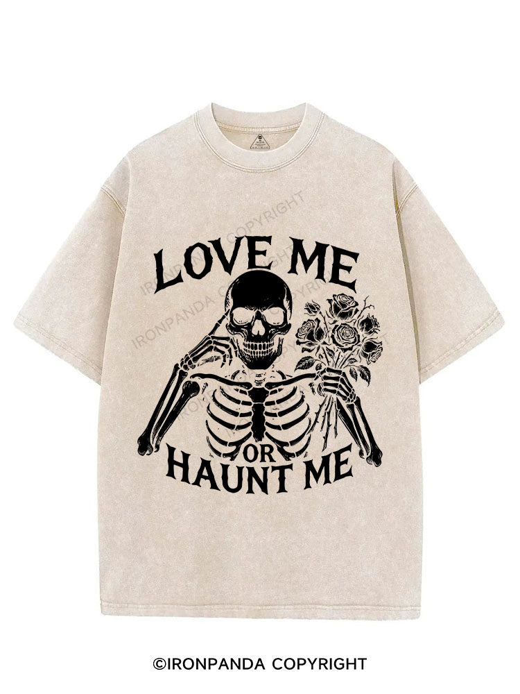 LOVE ME OR HAUNT ME VINTAGE GYM SHIRT