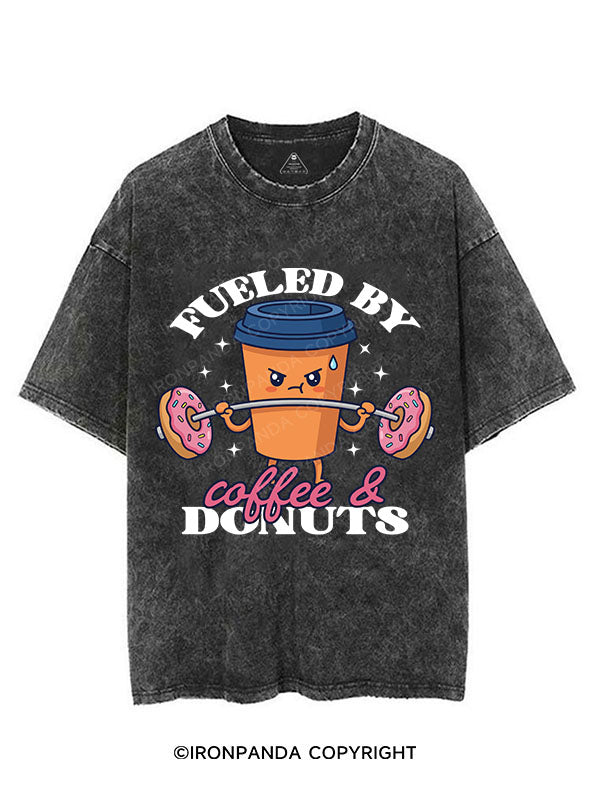 FUELED BY COFFEE & DONUTS VINTAGE GYM SHIRT