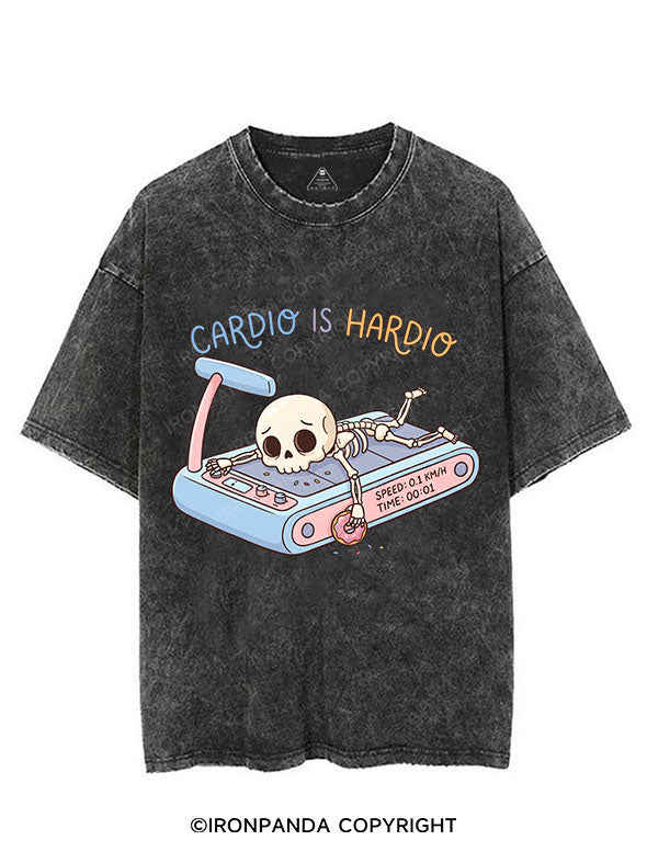 CARDIO IS HARDIO VINTAGE GYM SHIRT