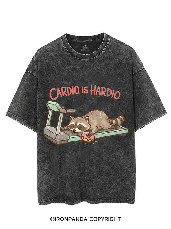 CARDIO IS HARDIO VINTAGE GYM SHIRT