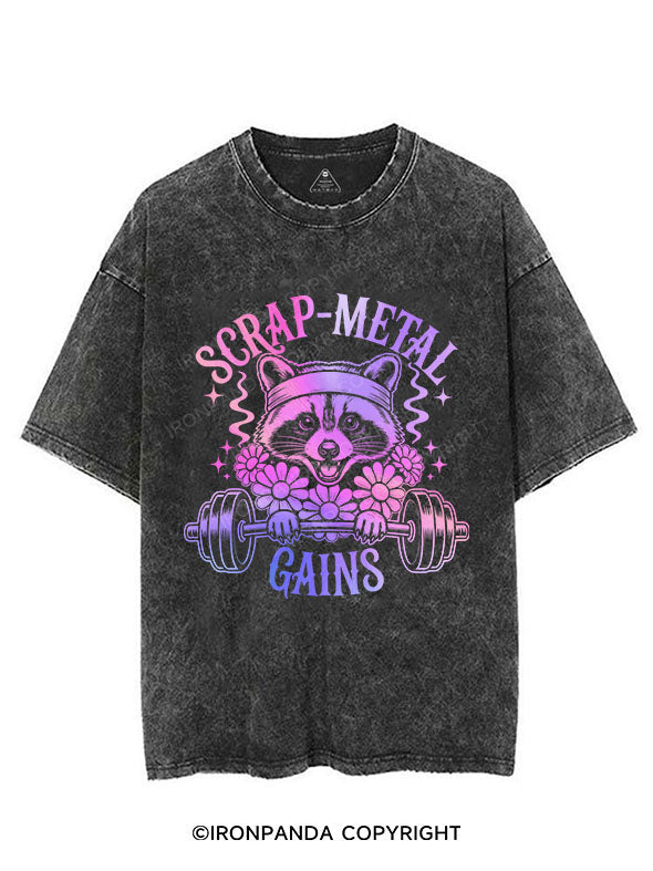 SCRAP‑METAL GAINS VINTAGE GYM SHIRT