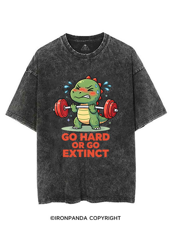 GO HARD OR GO EXTINCT VINTAGE GYM SHIRT