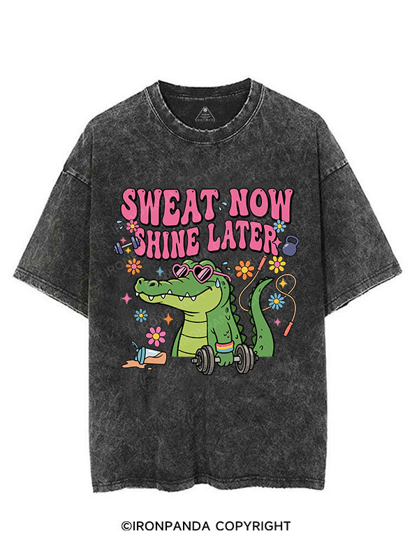 Sweat now, shine later VINTAGE GYM SHIRT