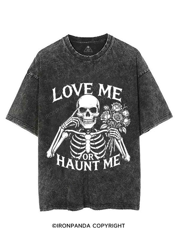 LOVE ME OR HAUNT ME VINTAGE GYM SHIRT