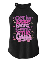 WE'RE GOING TO THE GYM TRI ROCKER COTTON TANK