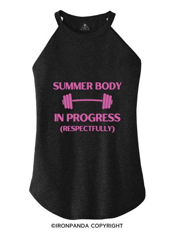 SUMMER BODY IN PROGRESS (RESPECTFULLY) ROCKER COTTON TANK