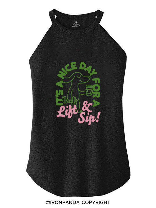 IT'S A NICE DAY FOR A LIFT & SIP! ROCKER COTTON TANK