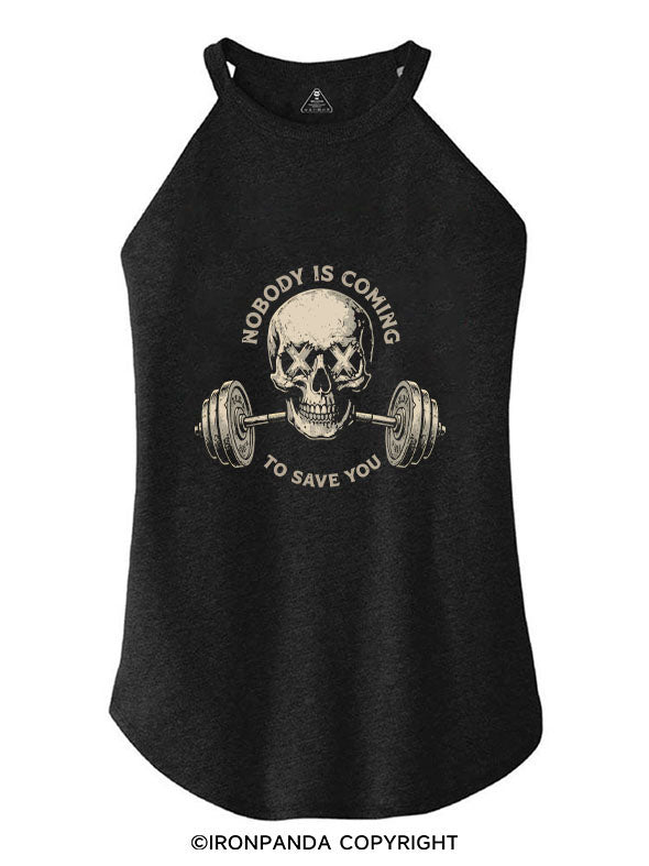 I WORK OUT BECAUSE I REALLY LIKE ICE CREAM ROCKER COTTON TANK
