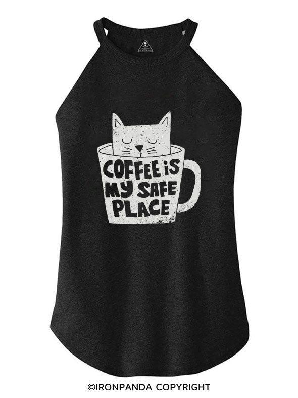 COFFEE IS MY SAFE PLACE ROCKER COTTON TANK