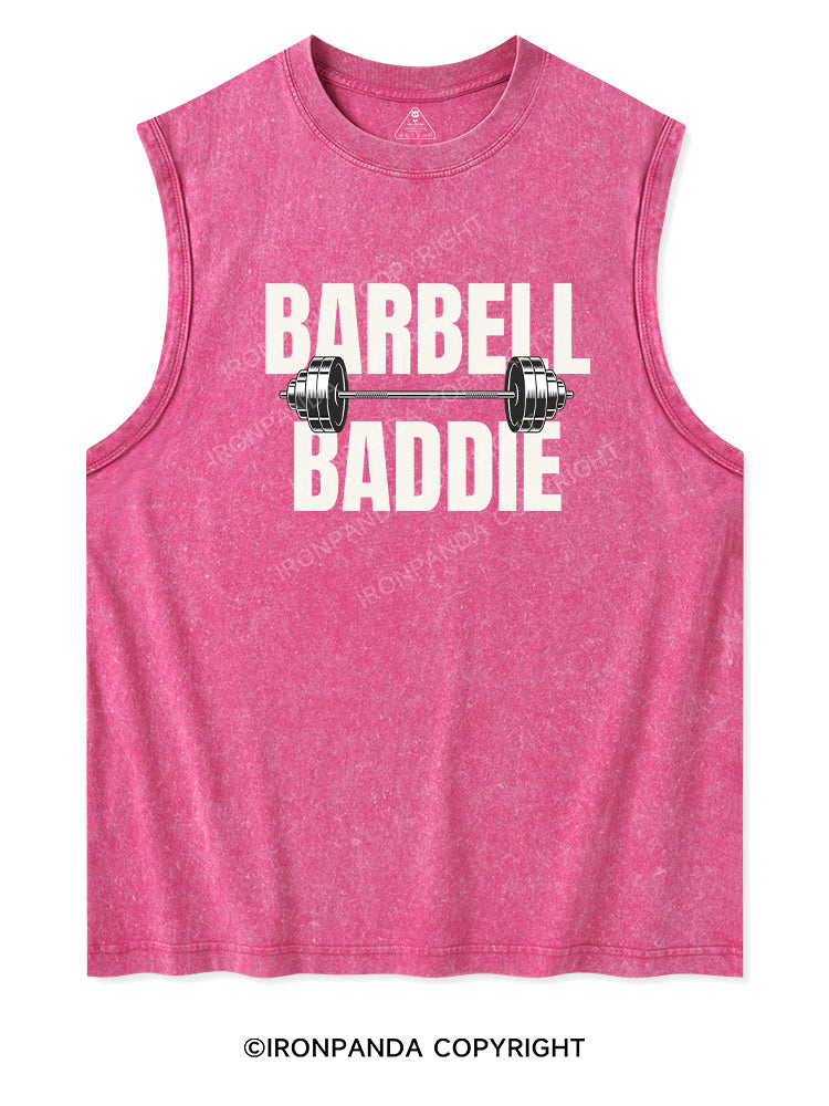 BARBELL BADDIE Washed Tank
