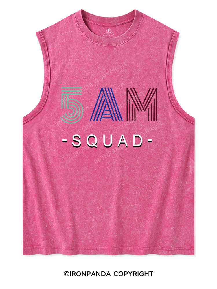 5 AM SQUAD Washed Tank
