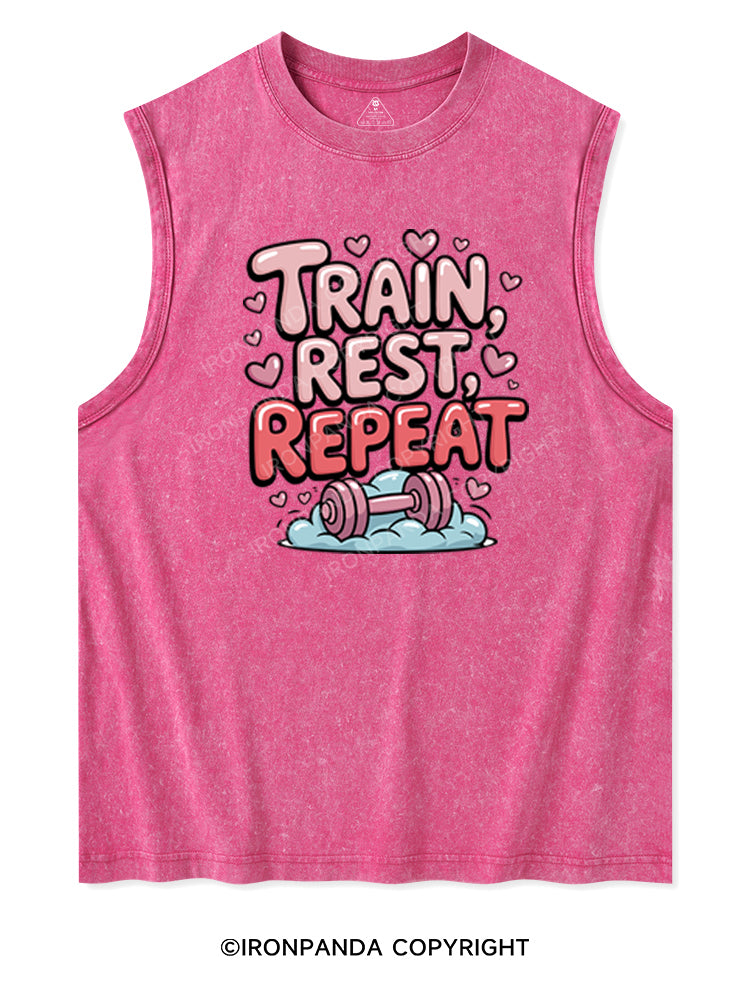 TRAIN, REST, REPEAT Washed Tank
