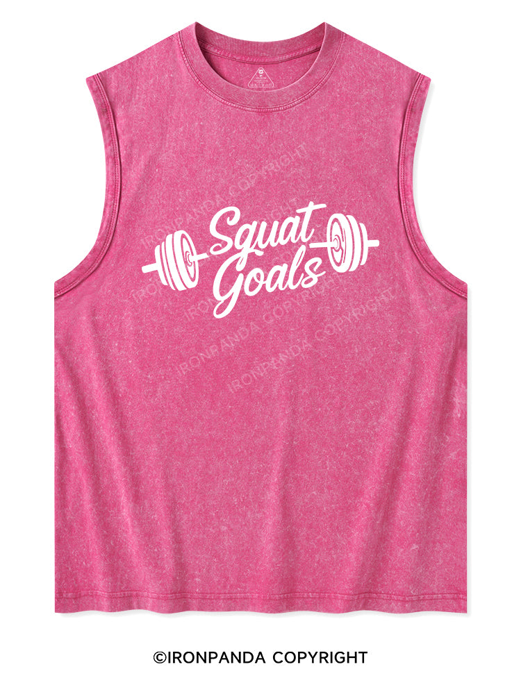 SQUAT GOALS Washed Tank