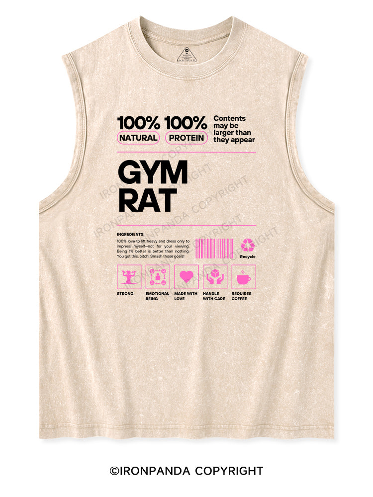 GYM RAT Washed Tank