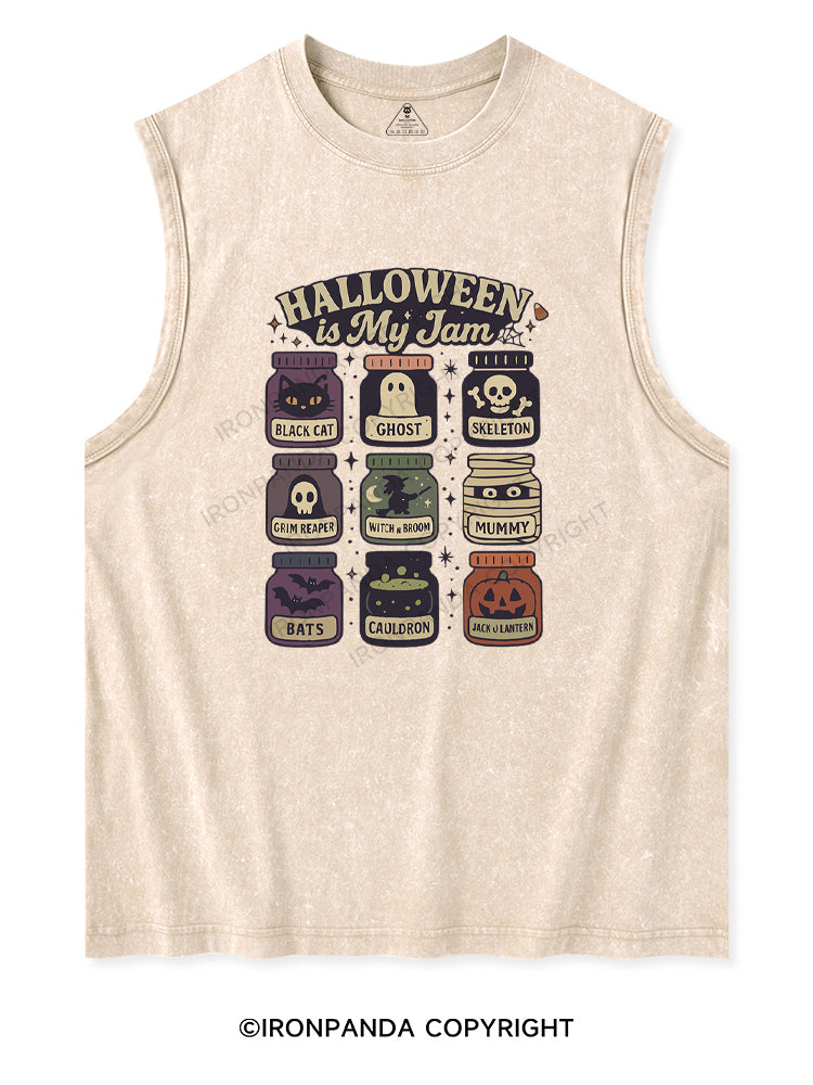 HALLOWEEN IS MY JAM Washed Tank