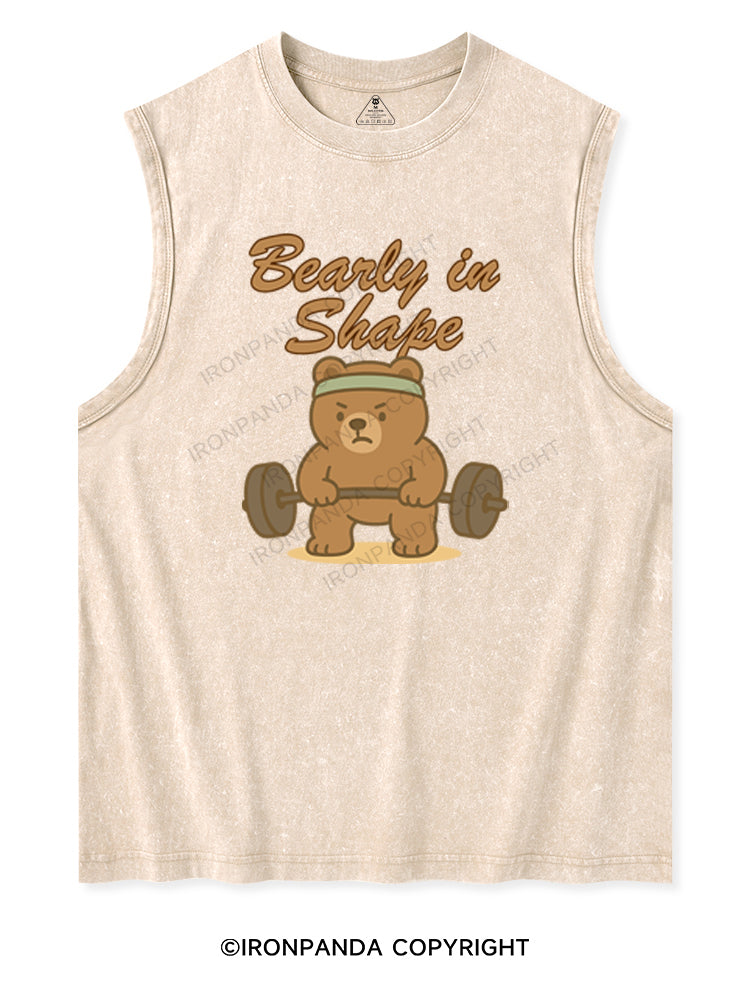BEARLY IN SHAPE Washed Tank