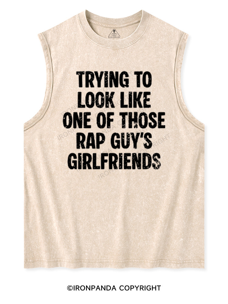 trying to look like one of those rap guy's girlfriends Washed Tank