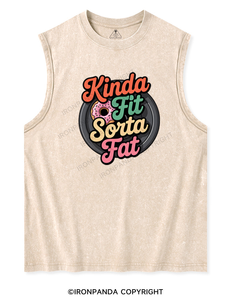 KINDA FIT SORTA FAT Washed Tank