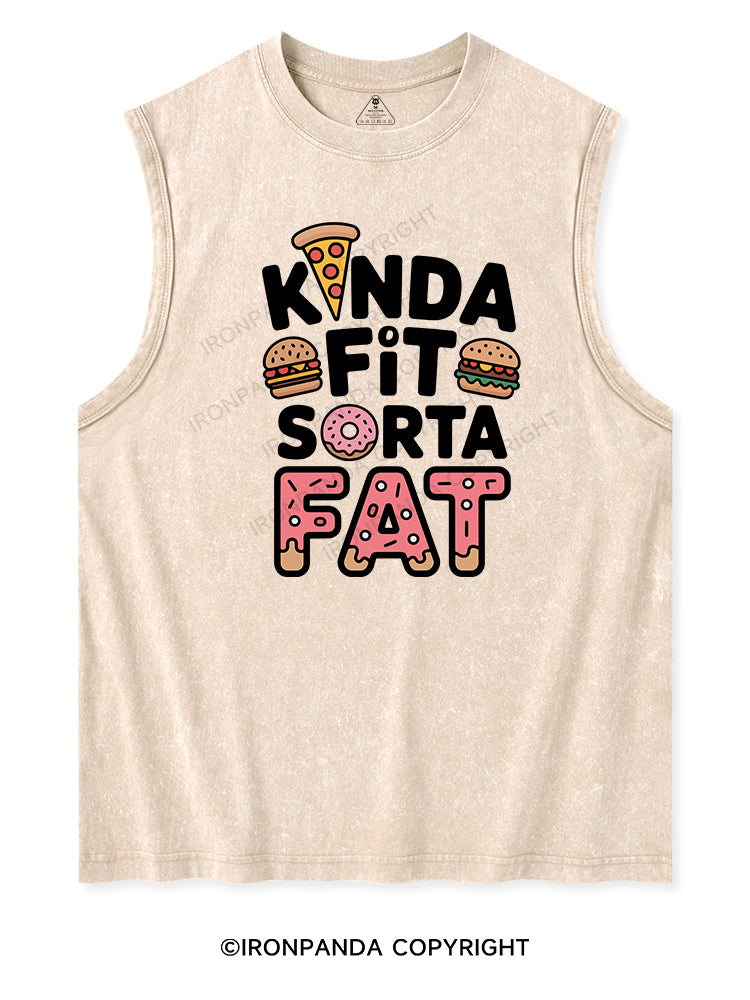 KINDA FIT SORTA FAT Washed Tank