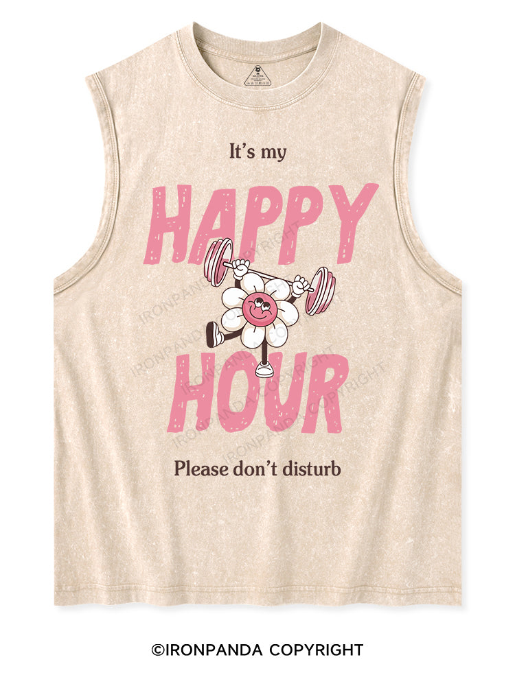 It's my happy hour, please don't disturb Washed Tank