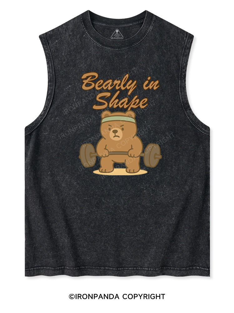 BEARLY IN SHAPE Washed Tank