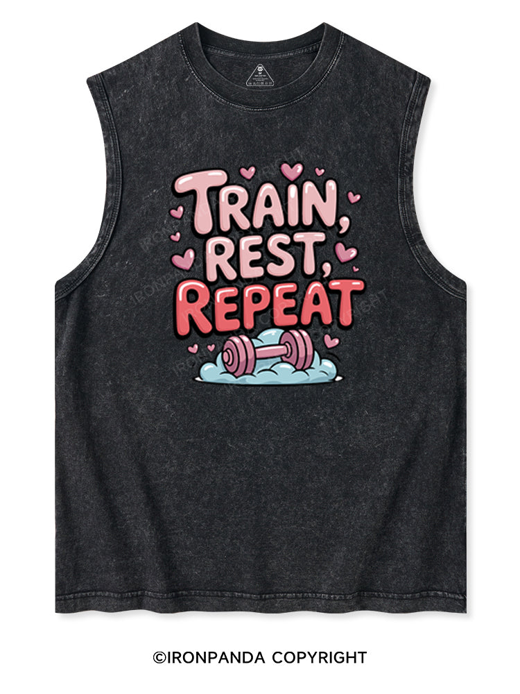 TRAIN, REST, REPEAT Washed Tank