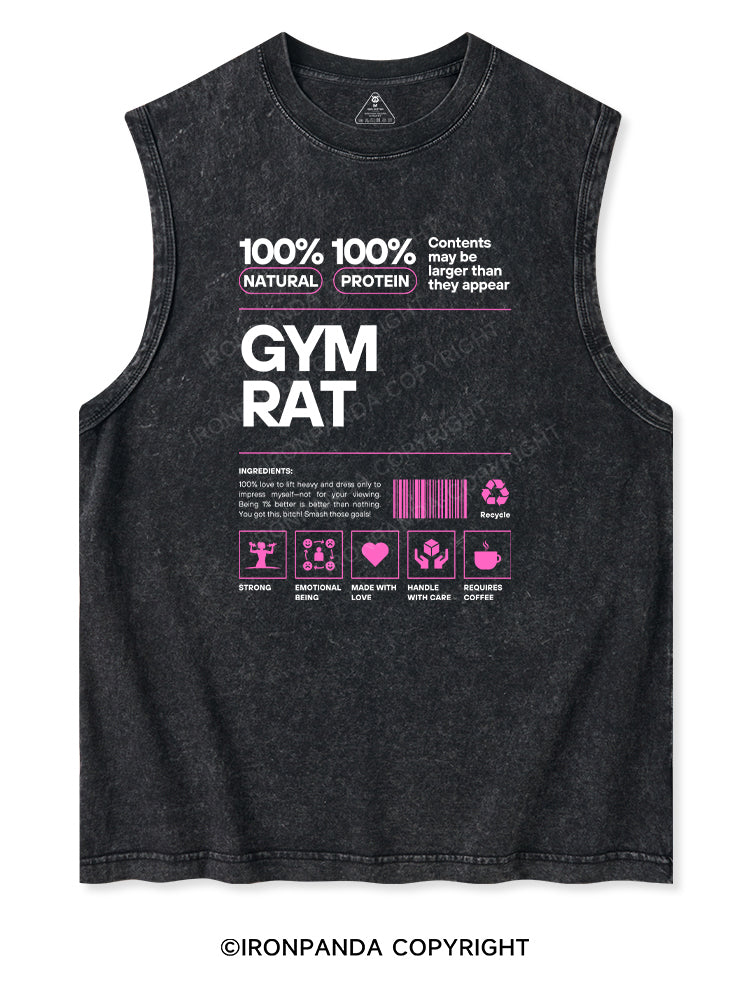 GYM RAT Washed Tank