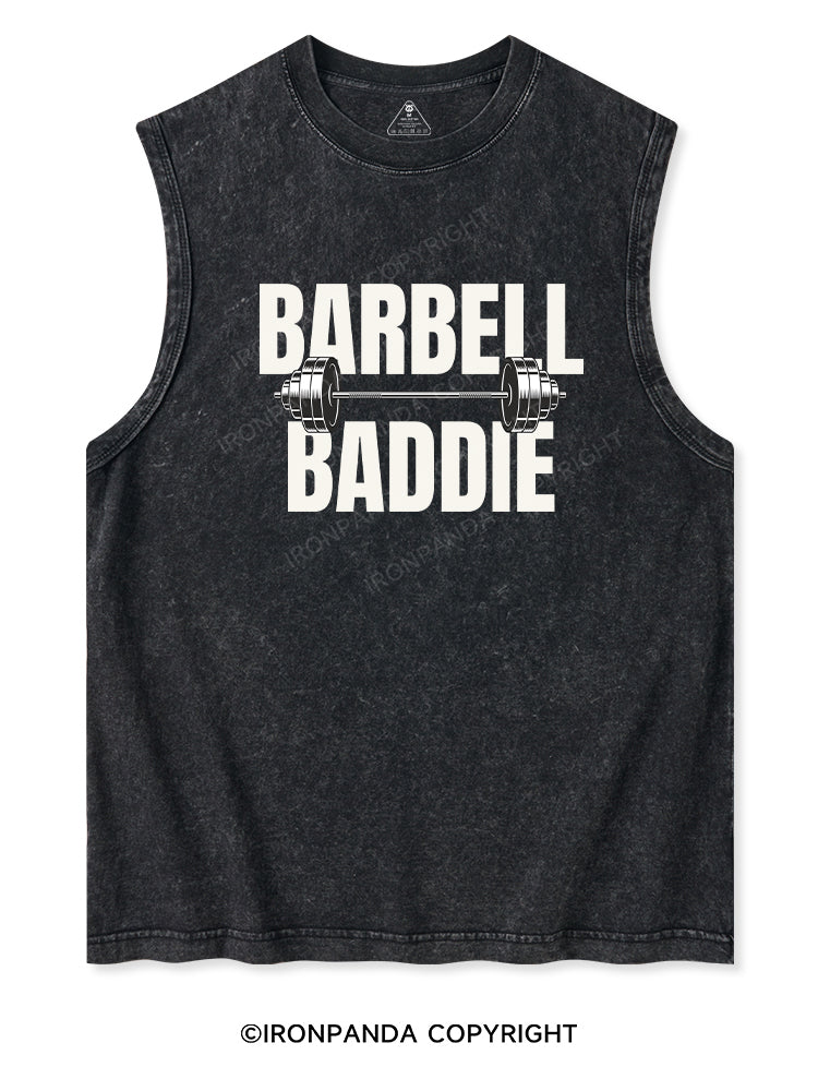 BARBELL BADDIE Washed Tank