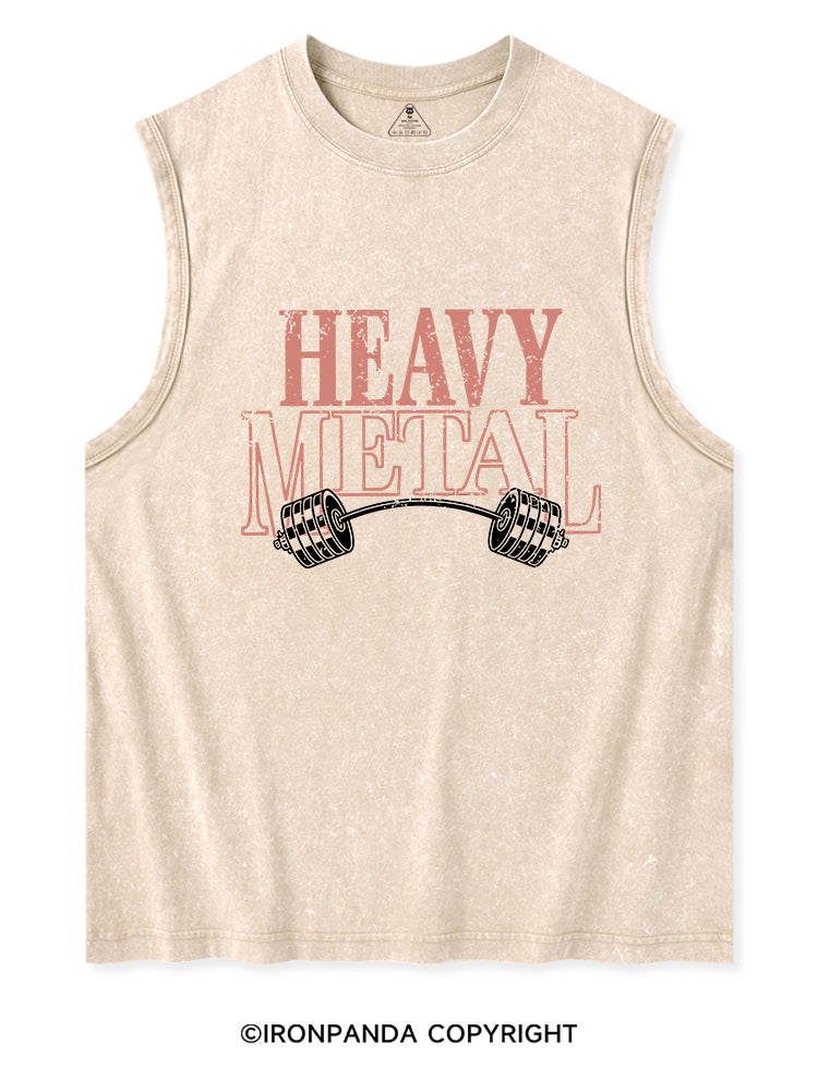 HEAVY METAL FITNESS Washed Tank